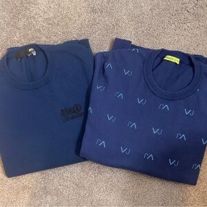 Love Moschino Navy and Blue Crewneck Sweaters